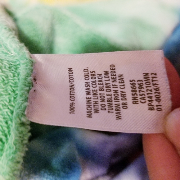 BP multicolored tie dye long sleeved hoodie - Picture 6 of 6